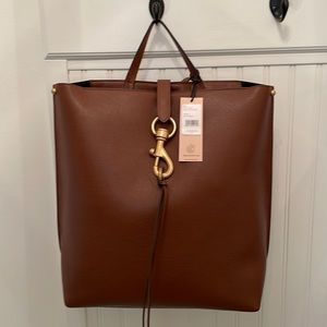 NWT Rebecca Minkoff Megan Backpack, color Dark Luggage.